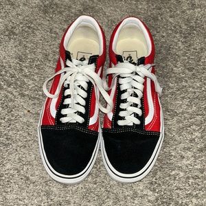 Black and red women’s vans